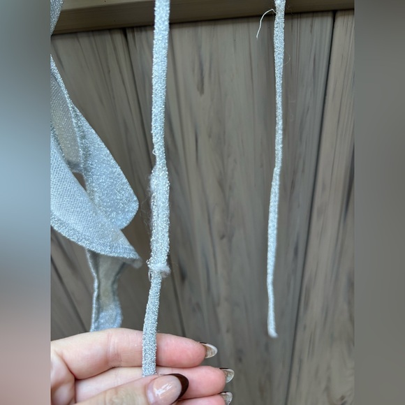 Elegant Silver Strapless Dress - Picture 7 of 13